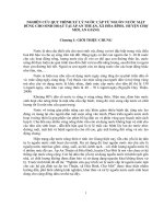 Đề tài Nghiên cứu quy trình xử lý nước cấp từ nguồn nước mặt cho các hộ gia đình tại ấp An Thuận, xã Hòa Bình, Chợ Mới