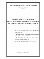 đánh giá hiện trạng quản lý chất thải tại bệnh viện lao và bệnh phổi thái bình