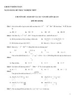 Khao sat ham so_350 cau trac nghiem