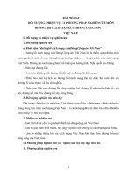 ĐỐI TƯỢNG, NHIỆM VỤ VÀ PHƯƠNG PHÁP NGHIÊN CỨU MÔN ĐƯỜNG LỐI CÁCH MẠNG CỦA ĐẢNG CỘNG SẢN VIỆT NAM