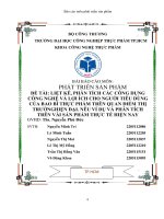 phân tích các công dụng công nghệ và lợi ích cho người tiêu dùng của bao bì thực phẩm trên quan điểm thị trườnghiện đại-nêu ví dụ và phân tích trên vài sản phẩm thực tế hiện nay