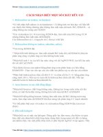 Nhận biết các chất hữu cơ