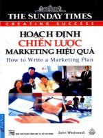 Hoạch định chiến lược maketing hiệu quả john westwood