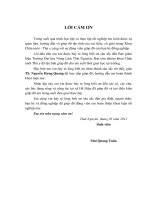 Báo cáo thực tập tốt nghiệp Nghiên cứu một số đặc điểm sinh học và bệnh giun xoăn trên đàn ngựa bạch nuôi tại tỉnh Bắc Kạn