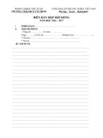 mẫu biên bản họp hội đồng