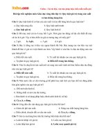 Bài tập trắc nghiệm môn Giáo dục công dân lớp 11: Quy luật giá trị trong sản xuất và lưu thông hàng hóa