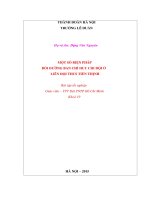 Bài tập tốt nghiệp Một số biện pháp bồi dưỡng ban chỉ huy chi đội ở liên Đội THCS Tiến Thịnh