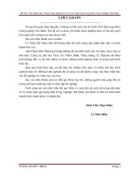 Báo cáo tốt nghiệp Tìm hiểu quy trình công nghệ xử lý nước thải tập trung khu công nghiệp Tân Bình