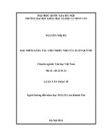 Đặc điểm sáng tác cho thiếu nhi của xuân quỳnh