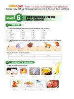 Bài tập Tiếng Anh lớp 7 Chương trình mới Unit 5: VietNam Food and Drink