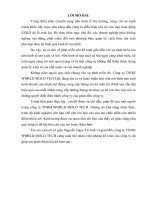 Báo cáo thực tập Kế toán tại công ty TNHH World Mold Tech