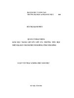 Quản lý hoạt động giáo dục ngoài giờ lên lớp của trường tiểu học trên địa bàn thành phố ninh bình, tỉnh ninh bình 