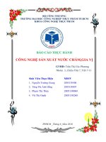 Công nghệ sản xuất nước chấm, gia vị