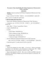 The project of operating building BN medical equipment  pharmaceutical trade corporation 