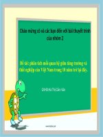 slide thuyết trình phân tích mối quan hệ giữa tăng trưởng và thất nghiệp của việt nam trong 10 năm trở lại đây