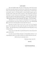 Báo cáo tốt nghiệp ngành khoa học môi trường Đánh giá thực trạng nước thải tại thành phố Thái Nguyên-Tỉnh Thái Nguyên