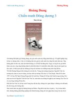Chiến tranh Đông dương 3 - Hoàng Dung