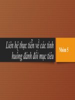 slide thuyết trình liên hệ thực tiễn về các tình huống đánh đổi mục tiêu