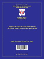 nghiên cứu thiết kế tuyến hình, kết cấu và thiết bị ngoại thất xe khách giường nằm 