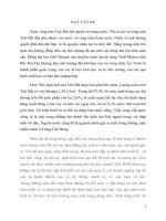 Bài tiểu luận Thực trạng ô nhiễm nước ở Hà Nội