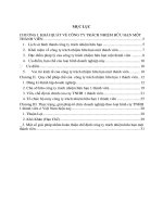 Đề tài Quy chế pháp lý Công ty trách nhiệm hữu hạn 1 thành viên