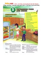 Tiếng Anh lớp 7 Chương trình mới Unit 5: VietNam Food and Drink