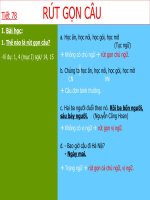 bài giảng ngữ văn lớp 7 tiet 78    rút gọn câu 