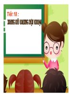 bài giảng ngữ văn lớp 9 tiet 18 xung ho trong hoi thoai 