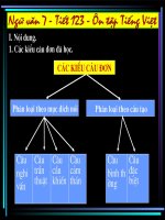 bài giảng ngữ văn lớp 7 tiết 123  on tap tieng viet 