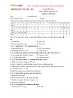 Đề thi giữa học kì I môn Giáo dục công dân lớp 12 trường THPT Đỗ Huy Liêu, Nam Định năm học 2016 - 2017