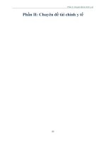 Báo cáo chung Tổng quan ngành YNâng cao năng lực quản lý, đổi mới tài chính y tế để thực hiện kế hoạch 5 năm ngành y tế,