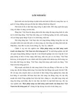 Luận văn biện pháp nâng cao khả năng cạnh tranh của hàng hoá VN trên thị trường quốc tế