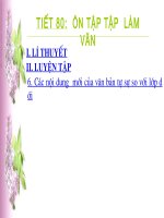 bài giảng ngữ văn lớp 9 tiết 80   ôn tập TLV 