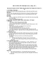 Đề cương ôn thi học kỳ II (Môn Lịch sử)