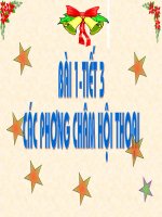 bài giảng ngữ văn lớp 9 tiết 3   các phương châm hội thoại 