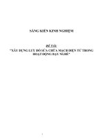 Sáng kiến kinh nghiệm SKKN xây dựng lưu đồ sửa chữa mạch điện tử trong hoạt động dạy nghề 