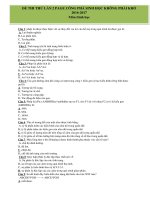 Đề khảo sát chất lượng chương II