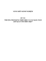 Sáng kiến kinh nghiệm SKKN môn toán THPtPhương pháp dựng thiết diện và các dạng toán liên quan tới thiết diện 