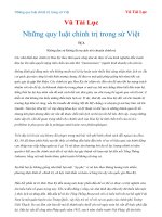 Những quy luật chính trị trong sử Việt - Vũ Tài Lục
