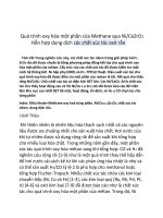 Quá trình oxy hóa một phần của methane qua ni 