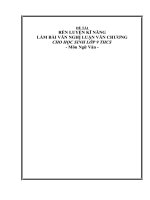 sáng kiến kinh nghiệm rèn luyện kĩ năng làm văn nghị luận cho học sinh trung học cơ sở thcs 