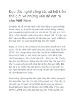 Đạo đức nghề công tác xã hội trên thế giới và những vấn đề đặt ra cho Việt Nam