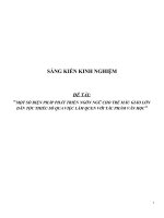 Sáng kiến kinh nghiệm một số biện pháp phát triển ngôn ngữ cho trẻ mẫu giáo lớn dân tộc thiểu số qua việc làm quen với tác phẩm văn học 