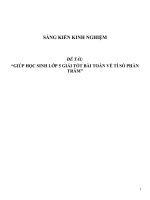 Sáng kiến kinh nghiệm giúp học sinh lớp 5 giải tốt bài toán về tỉ số phần trăm 