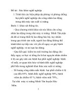 Để tài sức khỏe nghề nghiệp