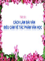 bài giảng ngữ văn lớp 7 tiết 50   cach lam bai van PBCN ve TPVH 
