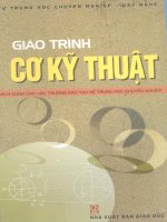 THCN giáo trình cơ kỹ thuật (NXB giáo dục 2003)   gs ts đỗ sanh, 342 trang