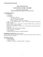 DE CUONG ON CAO HOC MON TIENG ANH 