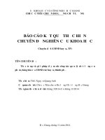 Báo cáo kết quả thực hiện chuyên đề nghiên cứu khoa học Thực trạng và giải pháp đẩy mạnh công tác quản lý chất lượng sản phẩm, hàng hóa của UBND các huyện, thành phố
