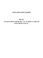 Sáng kiến kinh nghiệm SKKN môn tin học THCS sử dụng hình ảnh để học các từ khóa và một số lệnh trong pascal 